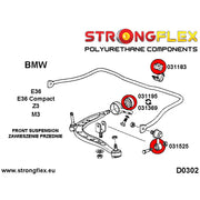 STRONGFLEX Silentbloc biellette barre stabilisatrice avant E36