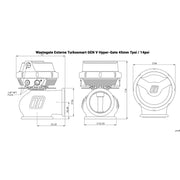 Wastegate Externe Turbosmart Gen V Hyper-Gate (45 mm)