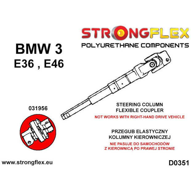 STRONGFLEX Silentbloc croisillon de direction E46