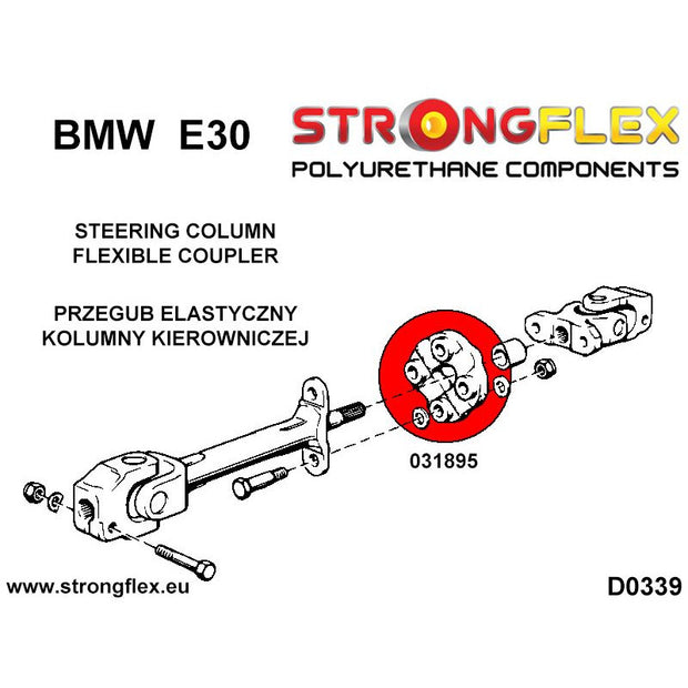 STRONGFLEX Silentbloc croisillon de direction E30