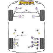 Powerflex Silentblocs intérieurs de tirants de parallélisme arrière (paire) Nissan S13 PFR46-205 N°5