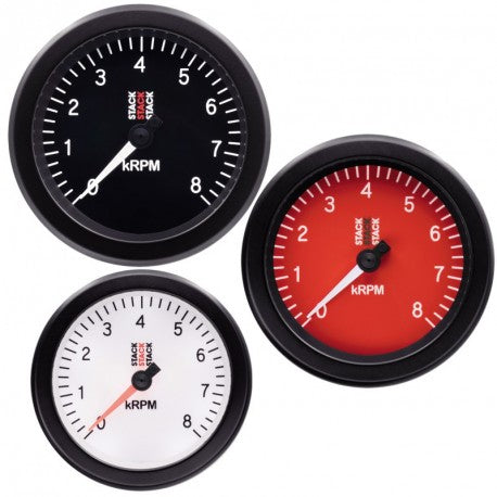 Compte-Tours Stack ST100 Sport Manomètre Diamètre 88mm 0-8K RPM