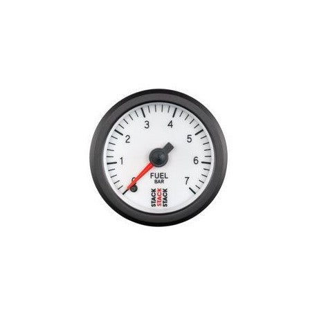 Manomètre Stack Pression Essence 0-7 Bars Pro Electrique Blanc